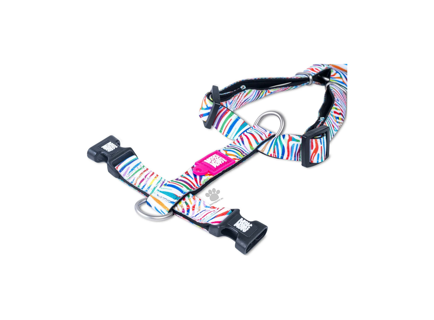 Max Molly H-Harness Magic Zebra - нагръдник за кучета
