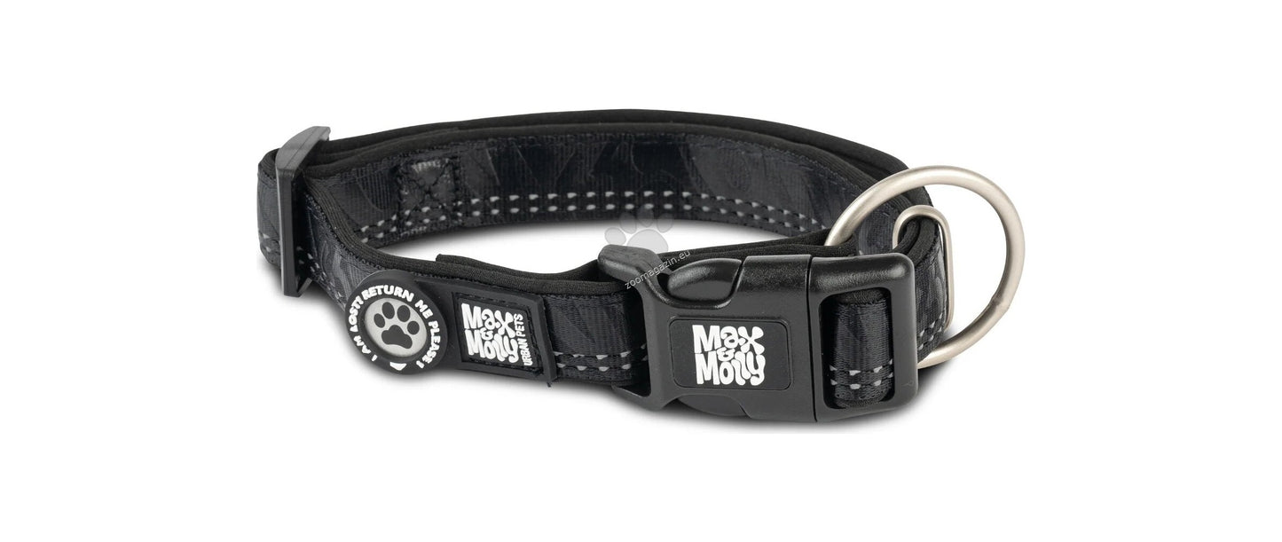 Max Molly Smart ID Collar Matrix Black - нашийник с ID чип за сигурност