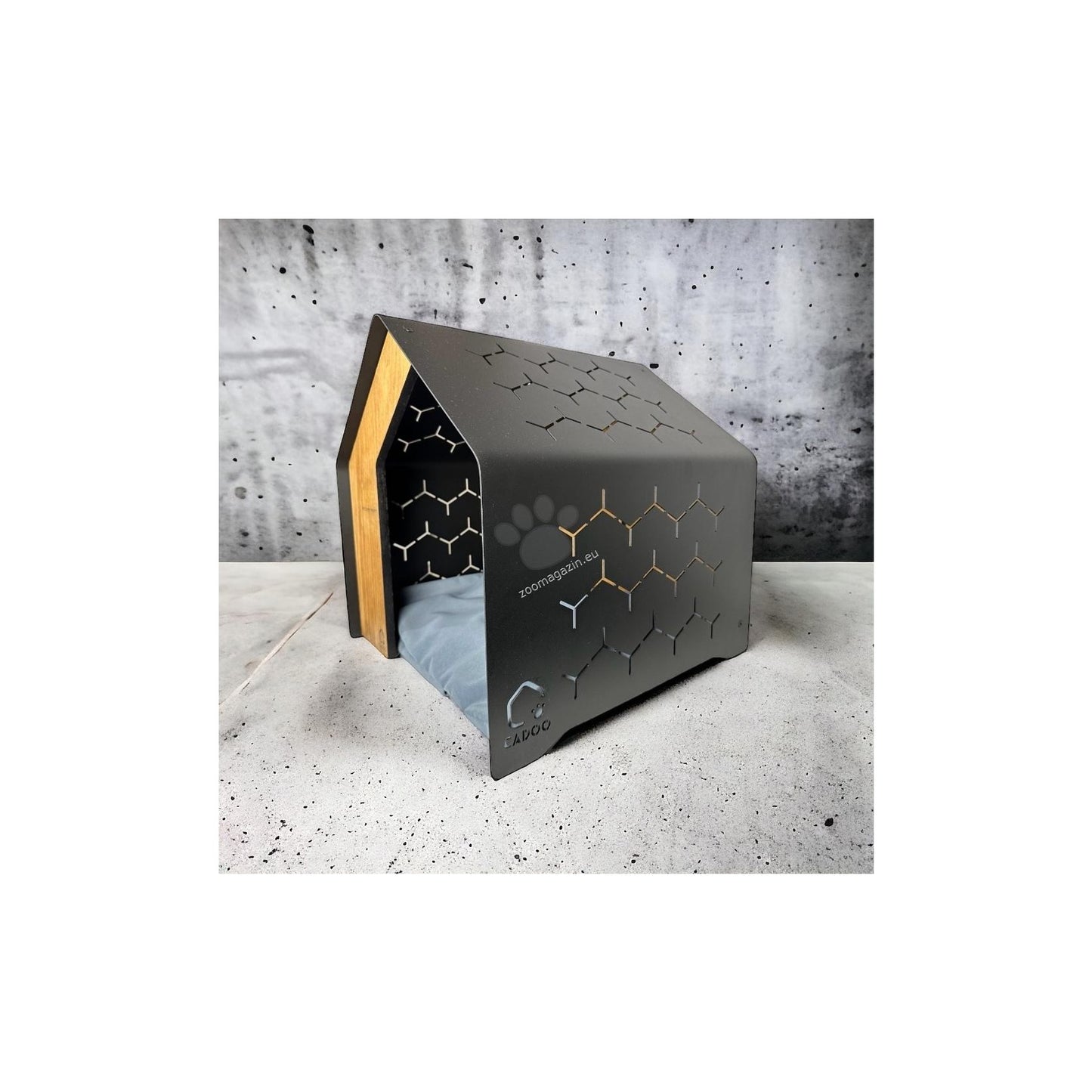 Cadoo Krabi Midnight Black - луксозна къщичка за домашни любимци 50 / 50 / 50