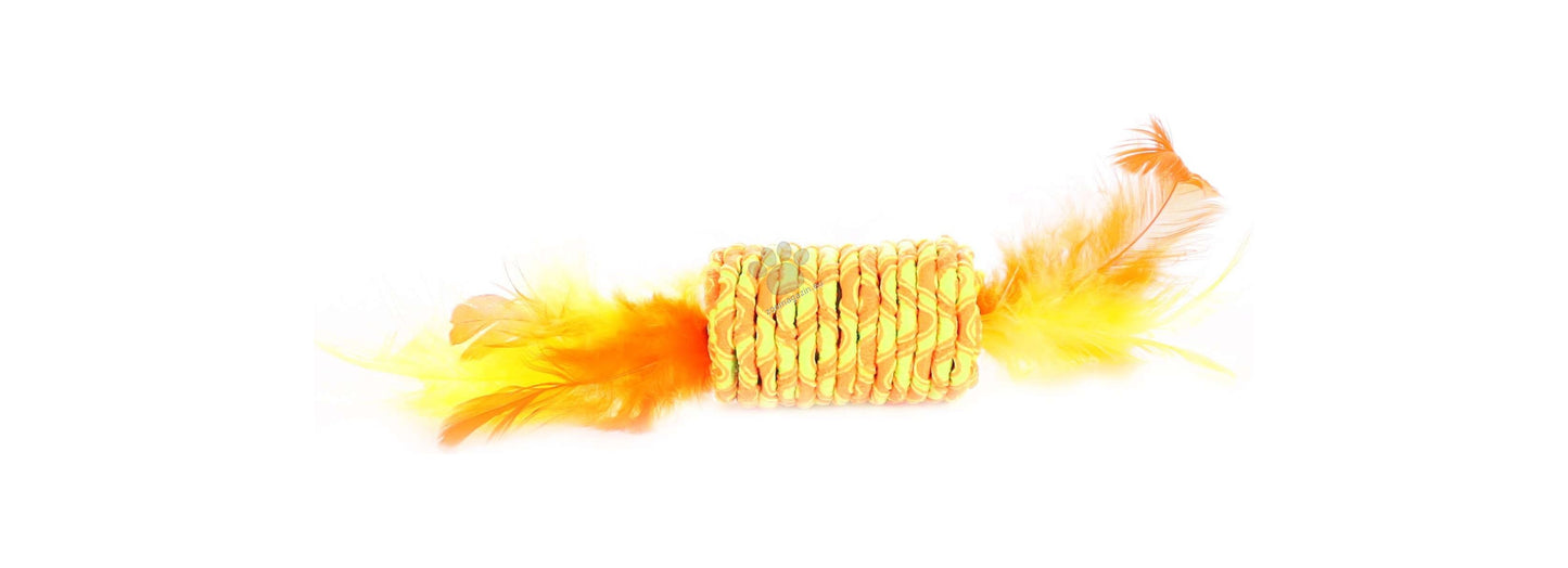 Flamingo Shuka Roll Feather - играчка за котка 5 см