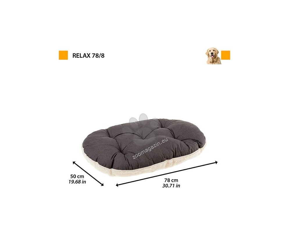 Ferplast Relax F 78/8 - мек дюшек с плюш 78 x 50 см