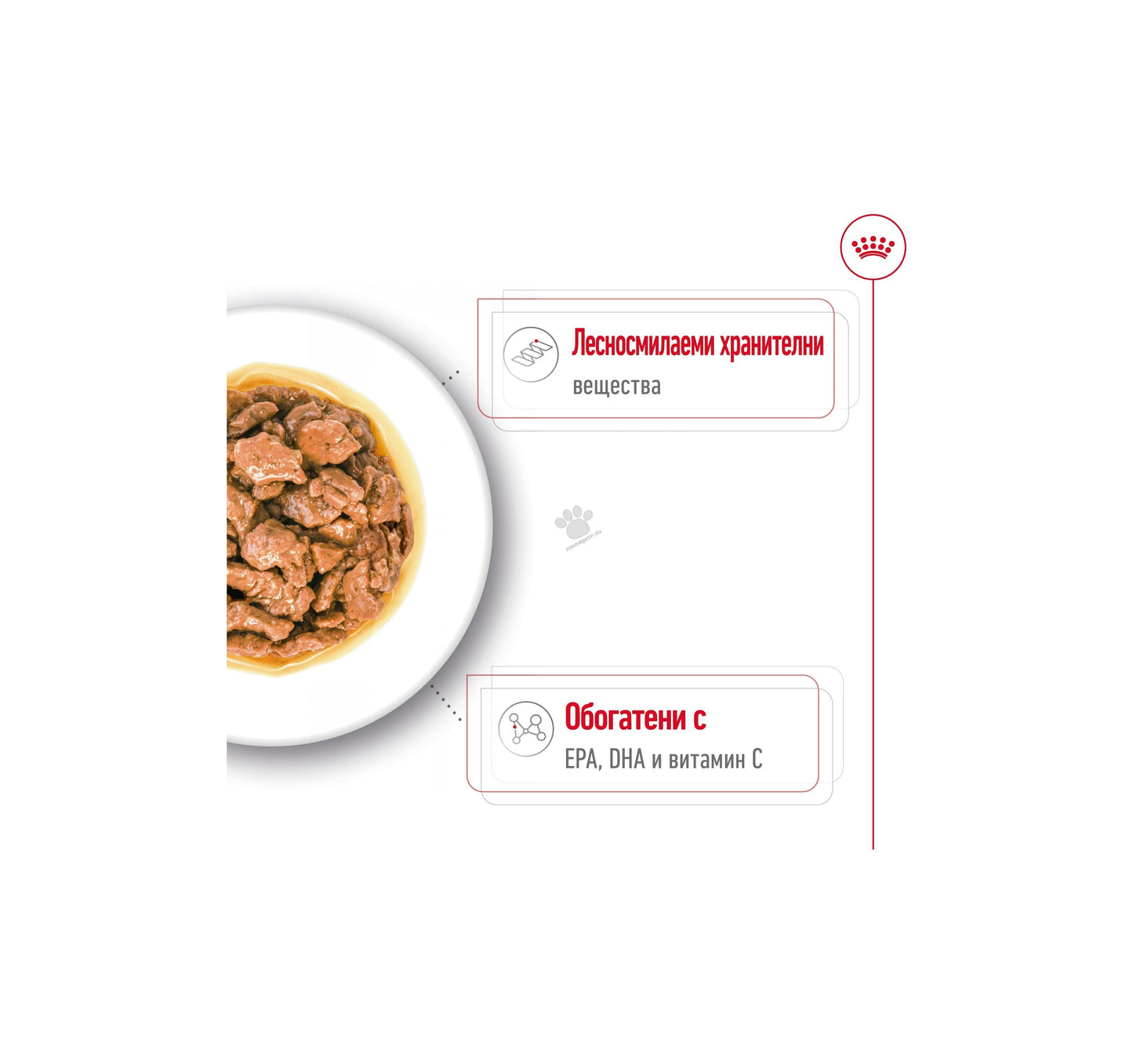 Royal Canin Adult X Small Pouch Gravy Sauce - пауч за кучета в зряла възраст от много дребни породи (тегло в зряла възраст до 4кг) от 10 месеца до 8 години 85 гр.