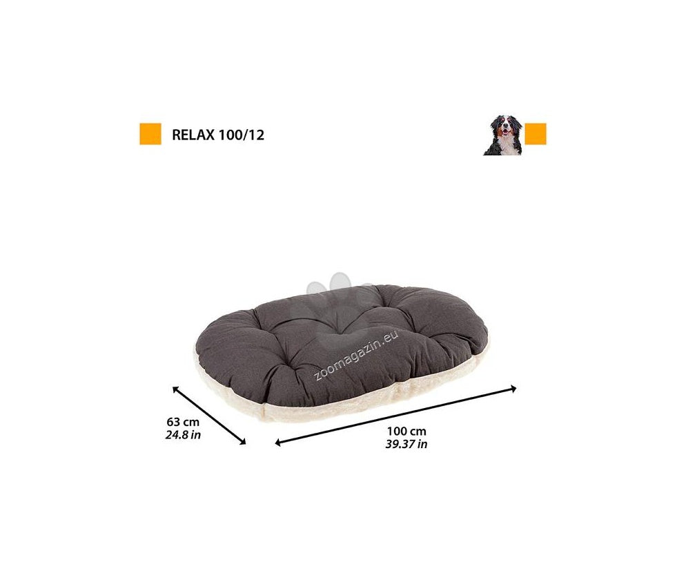 Ferplast - Relax F 100/12 - мек памучен дюшек с плюш 100 / 12 см