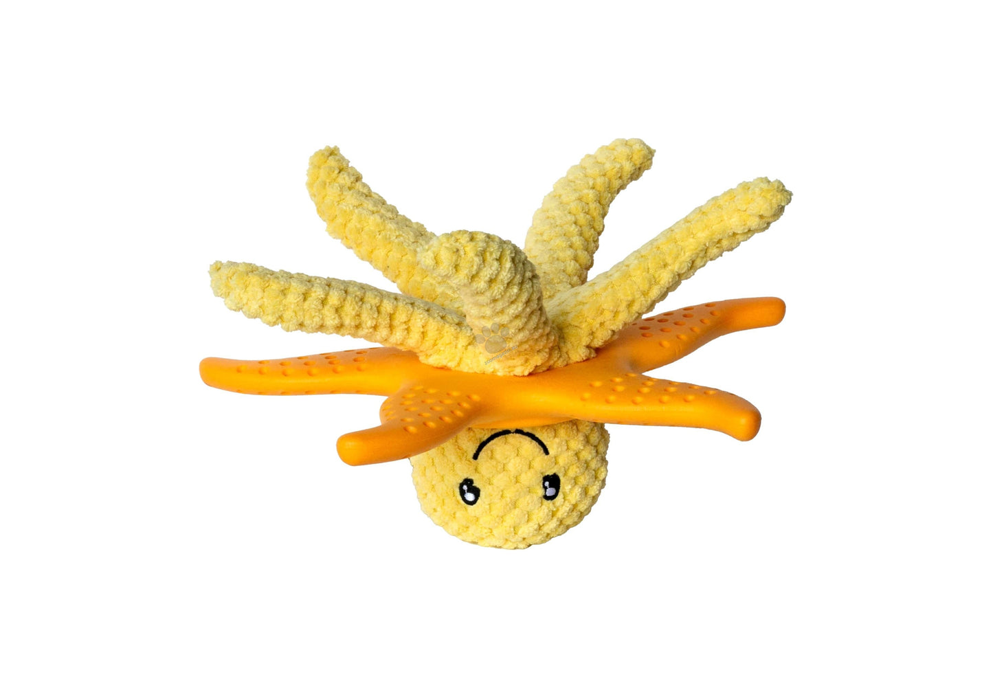 Kiwi Walker Lets Play Octopus and Starfish Orange - плюшен октопод и морска звезда от термопластичен каучук 25 см, оранжев