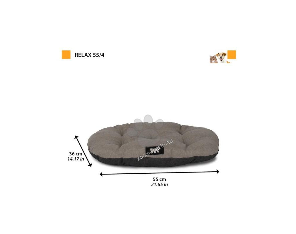 Ferplast Relax 55/4 - памучен дюшек 45х36 см /кафяв, син, лилав/