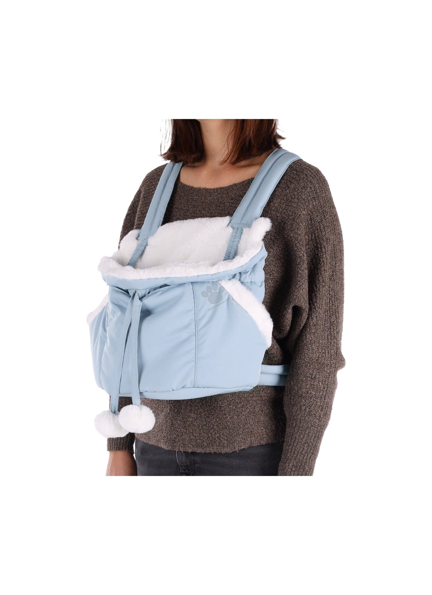 Flamingo Front carrier Cuddi Blue - мека транспортна чанта 32 / 22 / 25 см