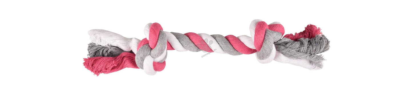 Flamingo Jim Cord with 2 Knots Fuchsia - играчка за куче, розова