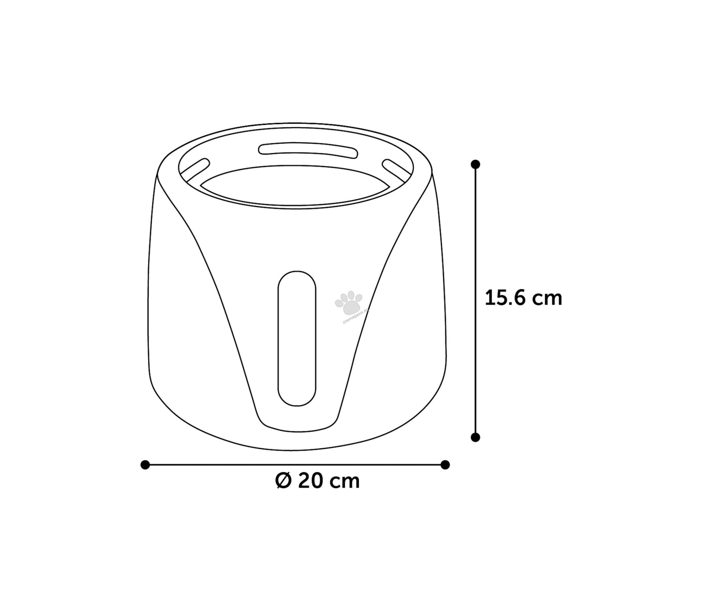 Flamingo Drinking Fountain Sensor Adriana Black - автоматичнен фонтан за пиене
