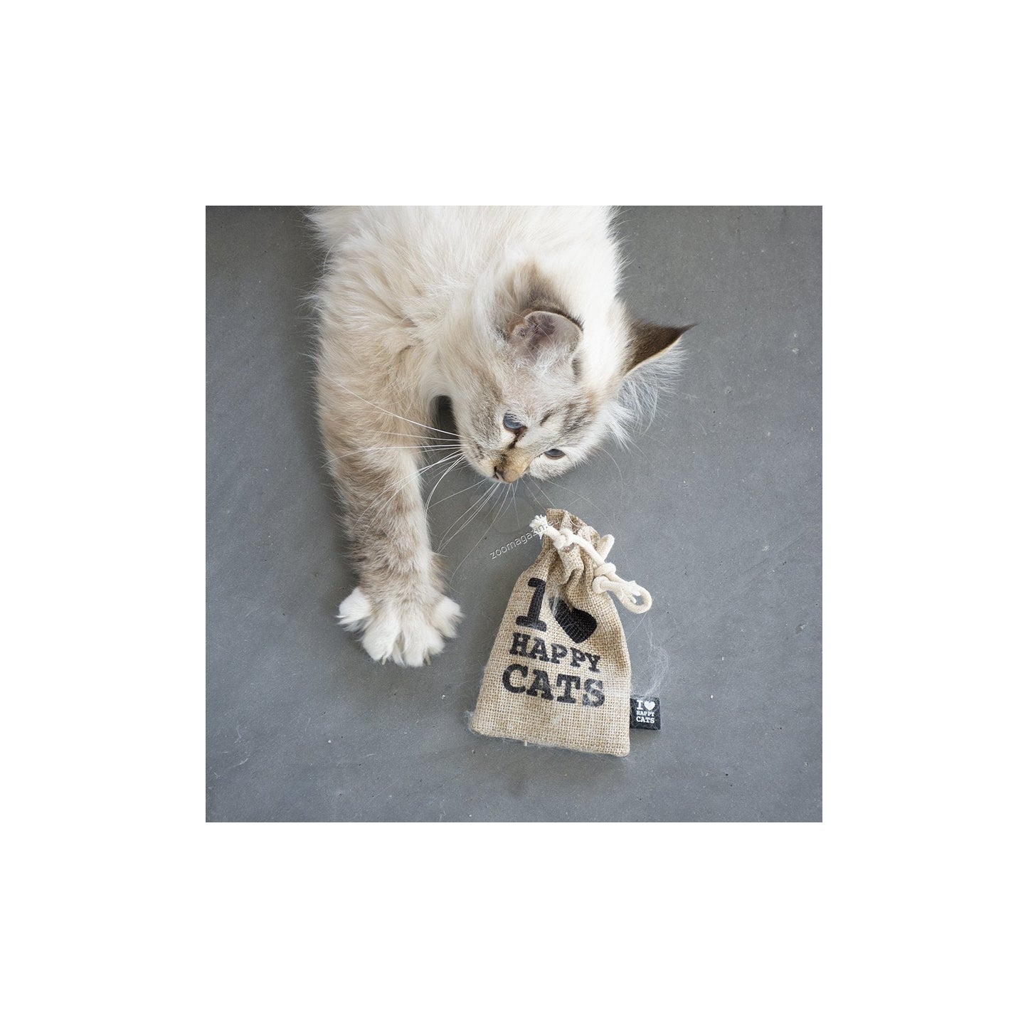 I Love Happy Cats Refillable Herb Pouch - пауч за изсушени билки, предизвикващ желание за игра