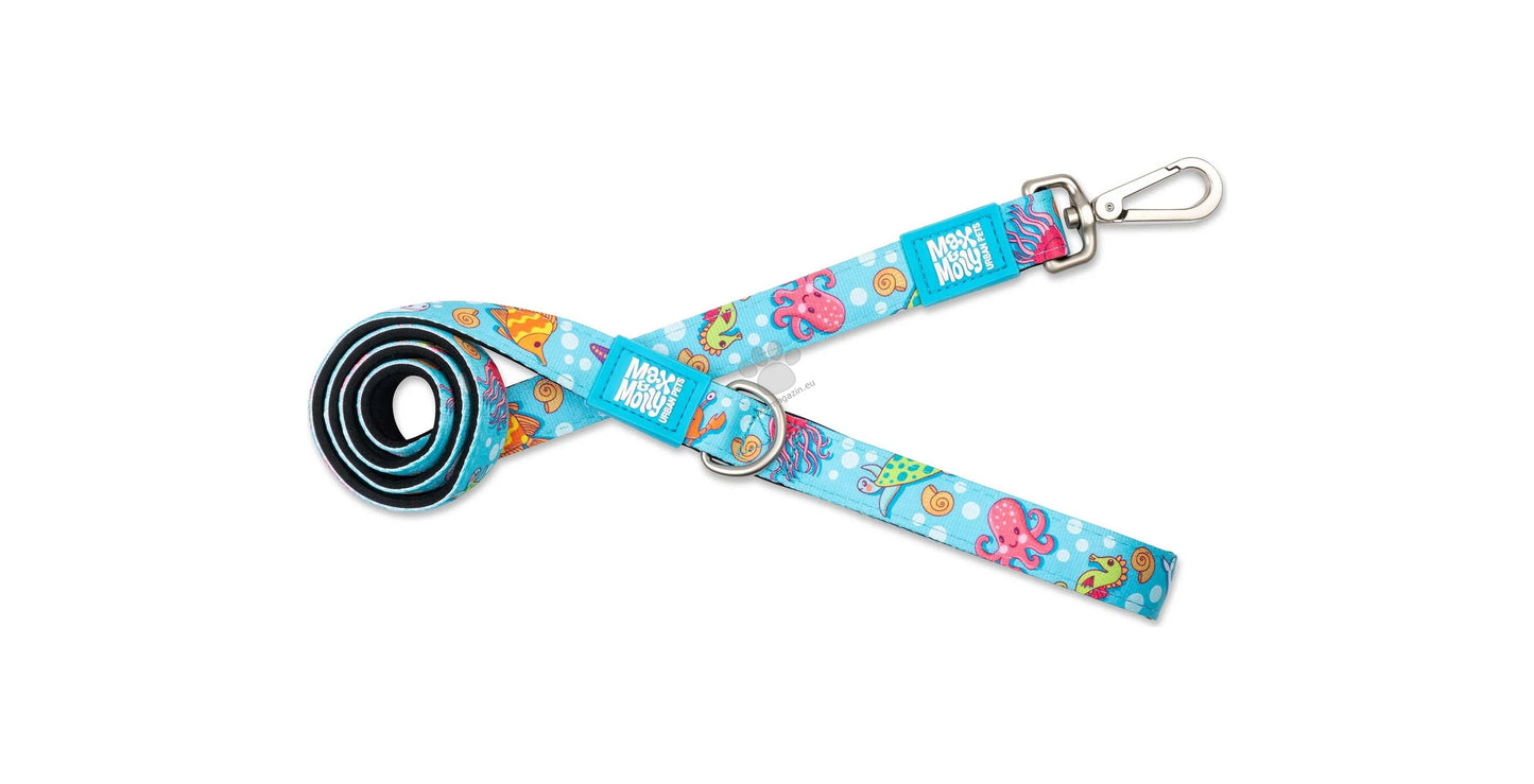 Max Molly Short Leash Blue Ocean - повод 120 см