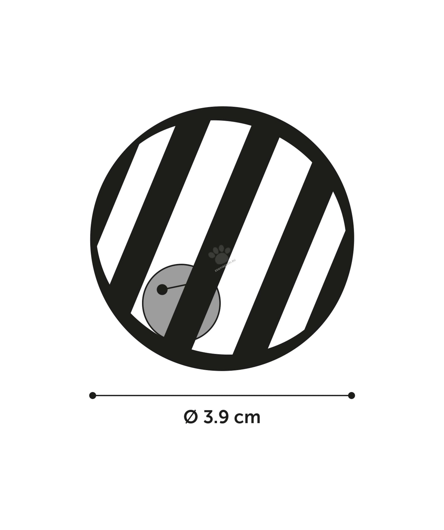 Flamingo Edin Ball - играчка за котка 3,9 см