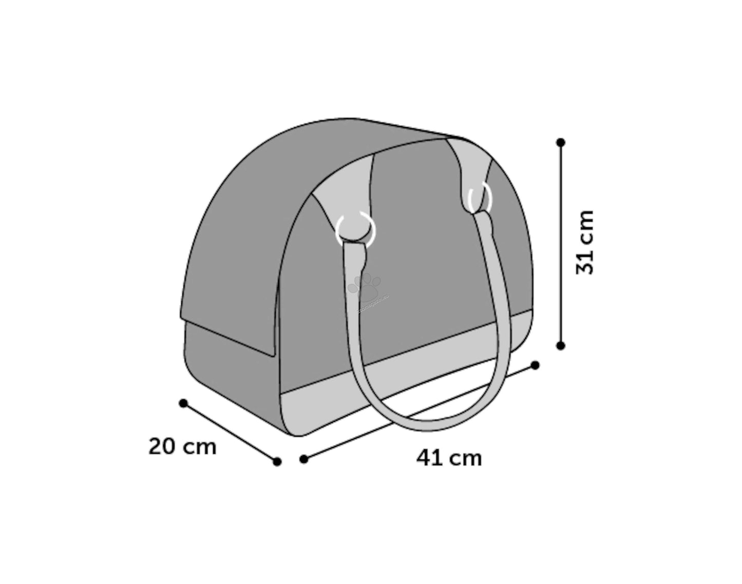 Flamingo Carrying Bag Chloe 1 - чанта от плат за кучета 41 / 20 / 31 см