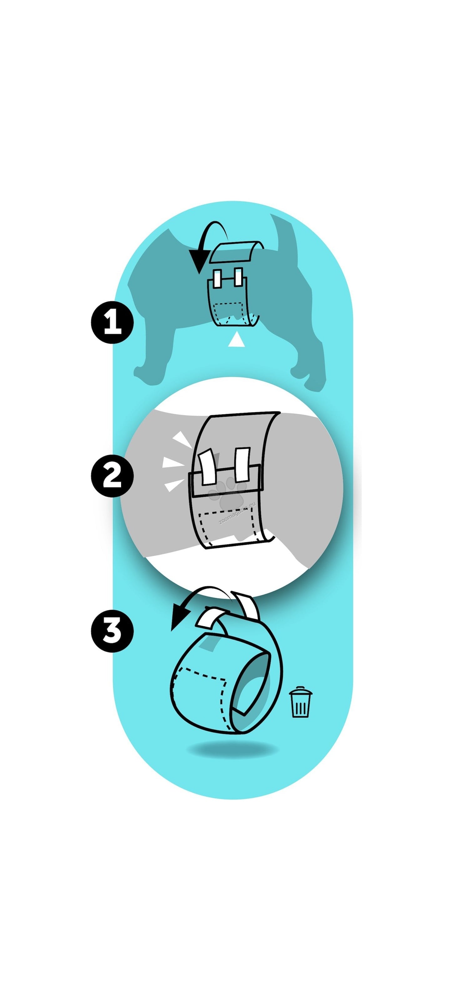 Flamingo Diaper Male Dipy - хигиенни гащи за мъжки кучета