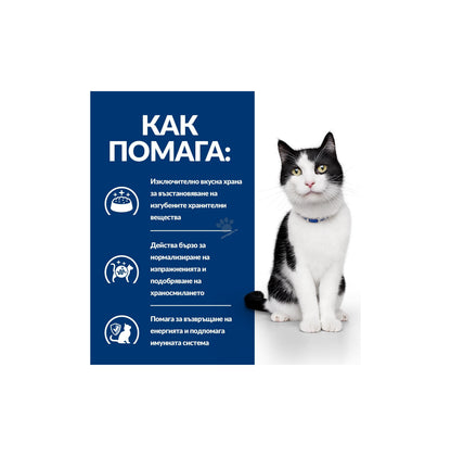 Hills Prescription Diet i/d Salmon - при остри чревни разстройства при котки със сьомга, кутия 12 x 85 гр