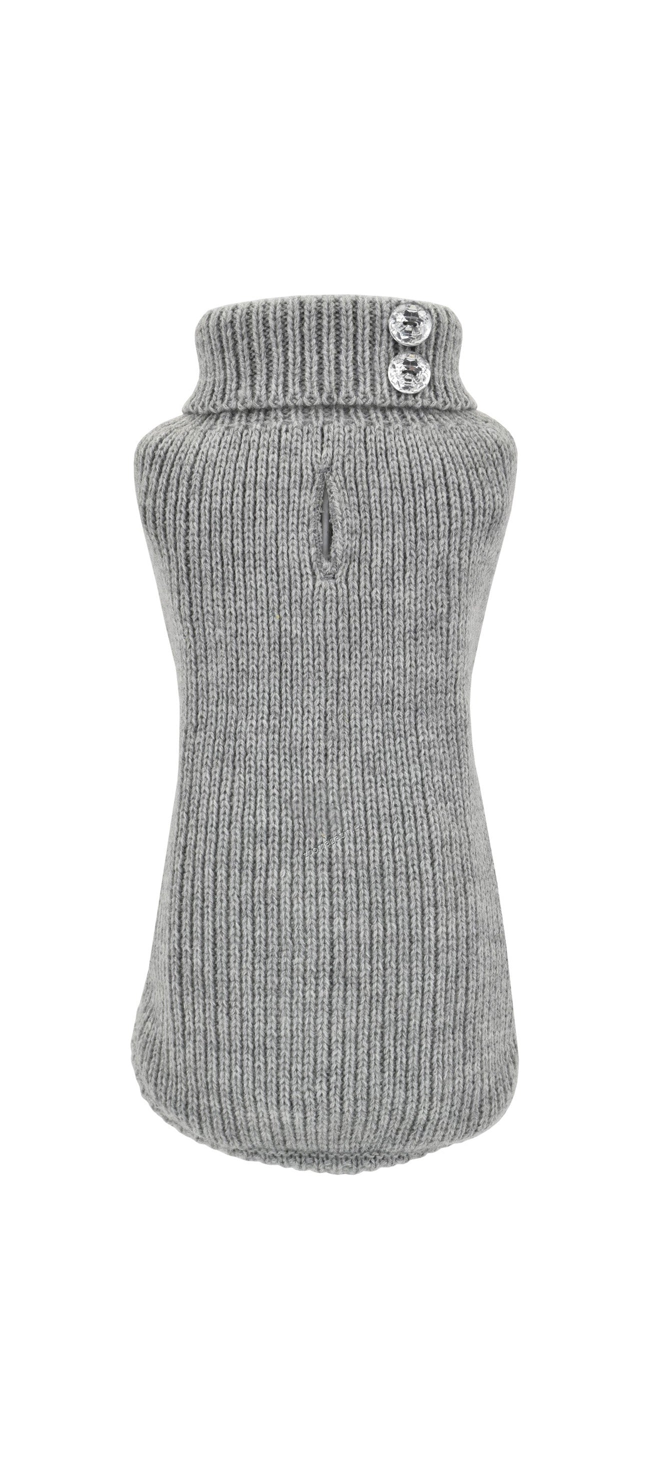 Nayeco Button Knitted Sweater - пуловер за кучета (сив)