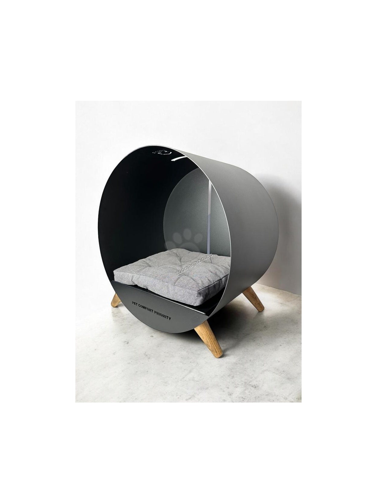 Cadoo Puri Midnight Black - луксозно легло за домашни любимци 60 / 60 / 45