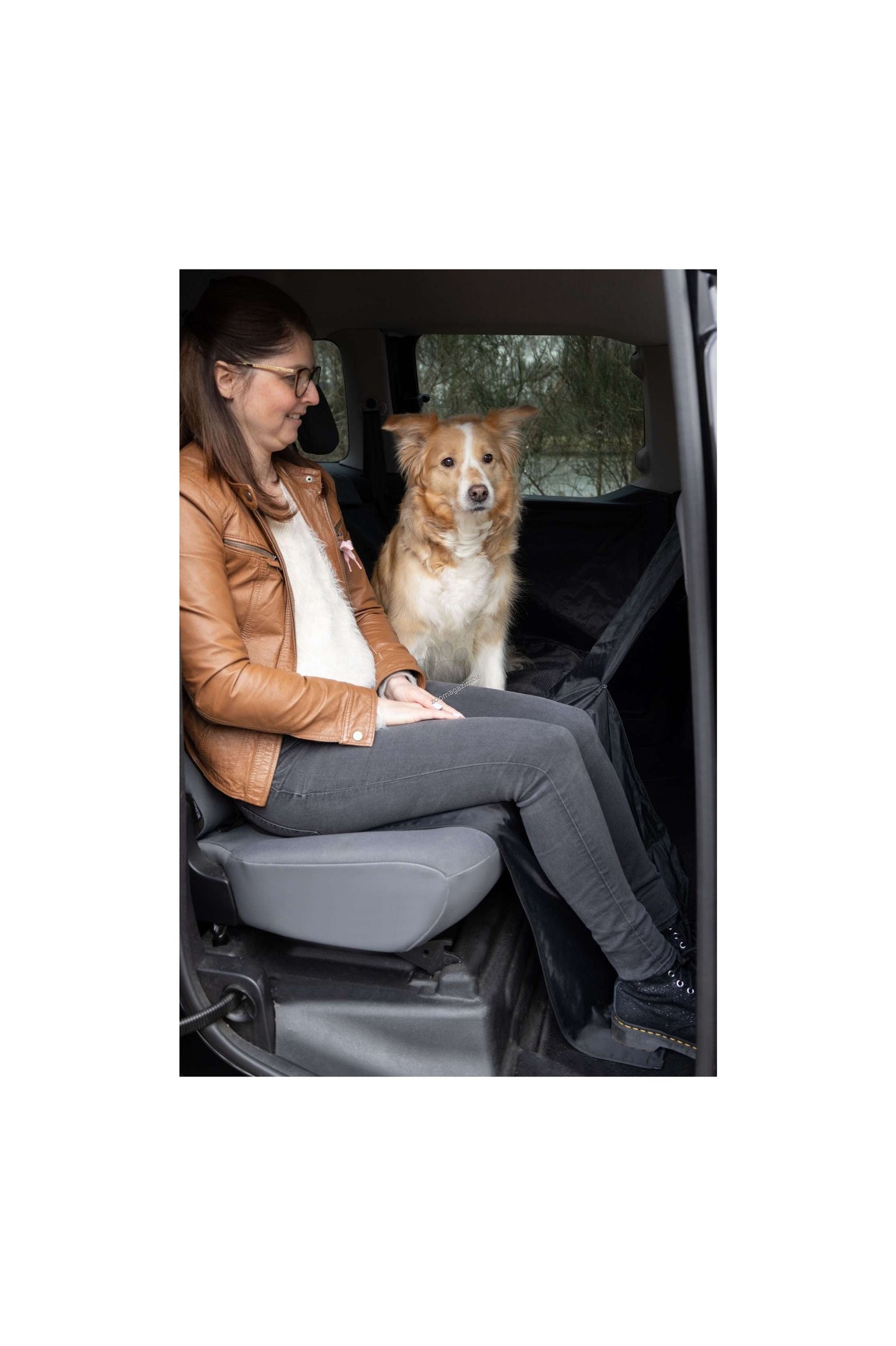 Flamingo Car Blanket Logi Black - покривало за седалки 145 / 130 см