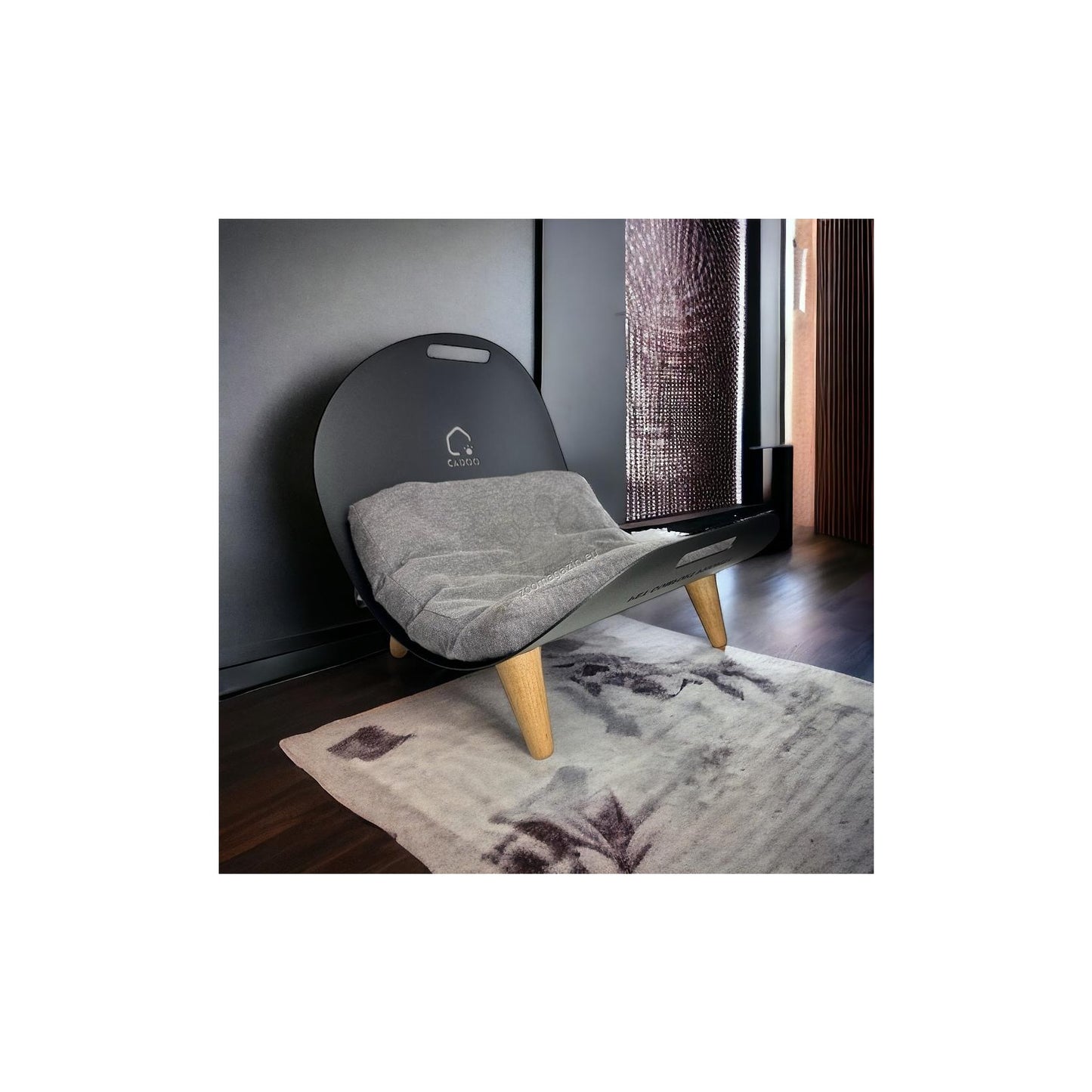 Cadoo Lipe Midnight Black - луксозно легло за домашни любимци 48 / 45 / 48