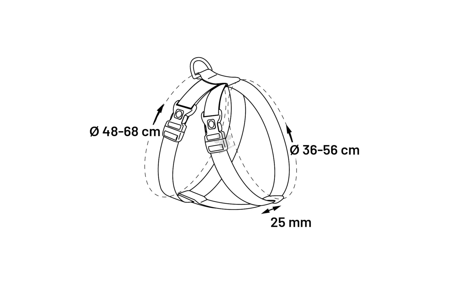 Flamingo Car safety harness Baro Black - предпазен нагръдник за кола