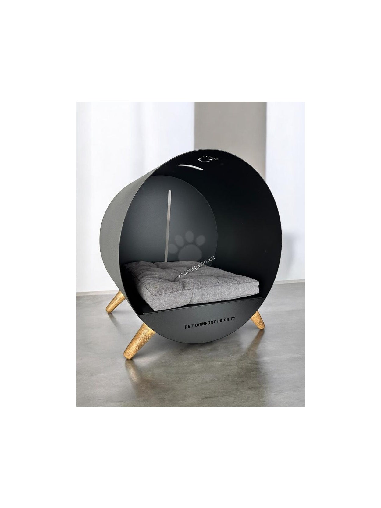 Cadoo Puri Midnight Black - луксозно легло за домашни любимци 60 / 60 / 45