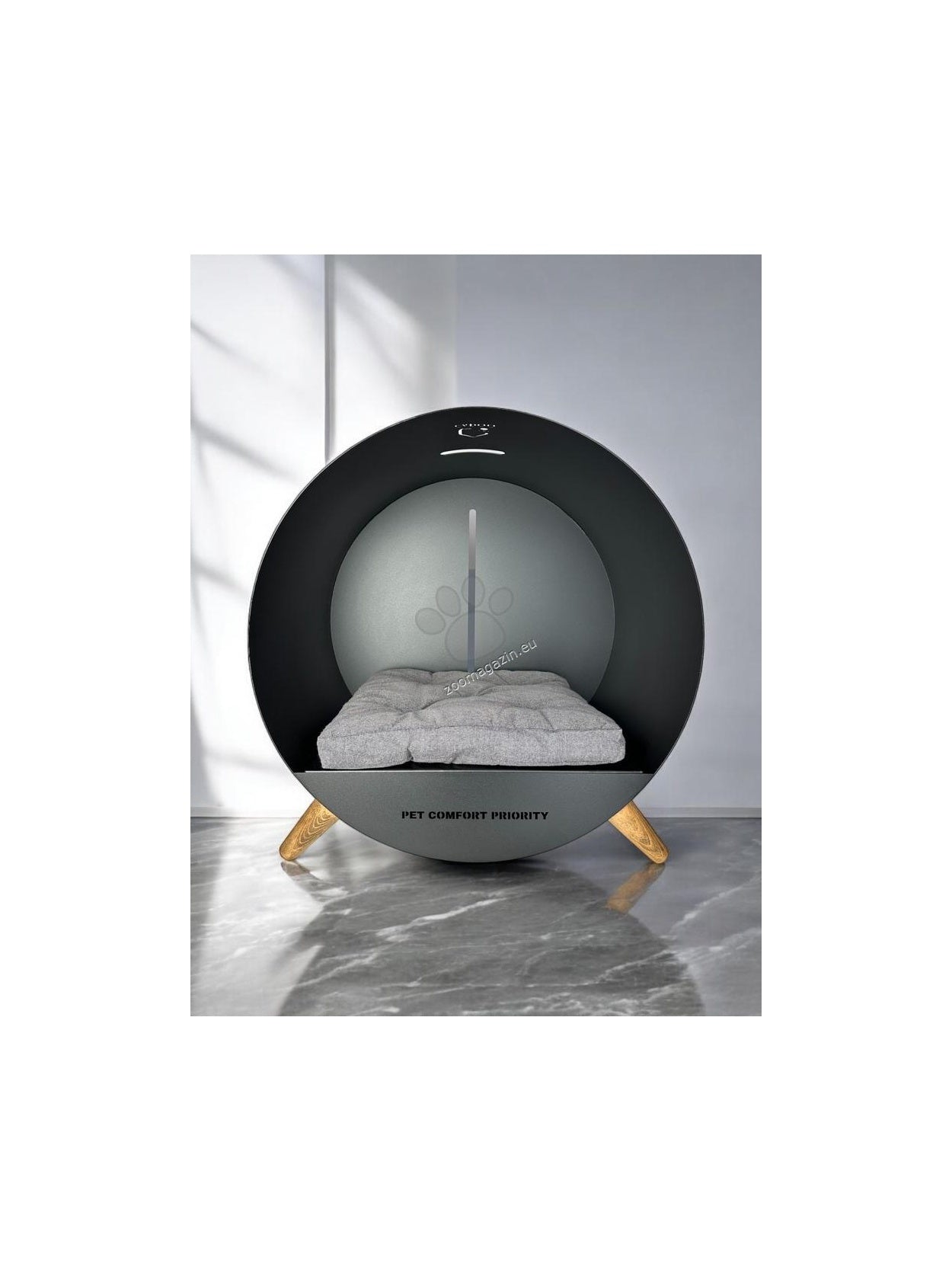 Cadoo Puri Midnight Black - луксозно легло за домашни любимци 60 / 60 / 45
