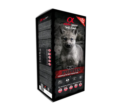 Alpha Spirit Puppy 9,5 кг. - полусуха храна 85% прясно месо 9.45 кг. / 45 монодози по 210 грама /