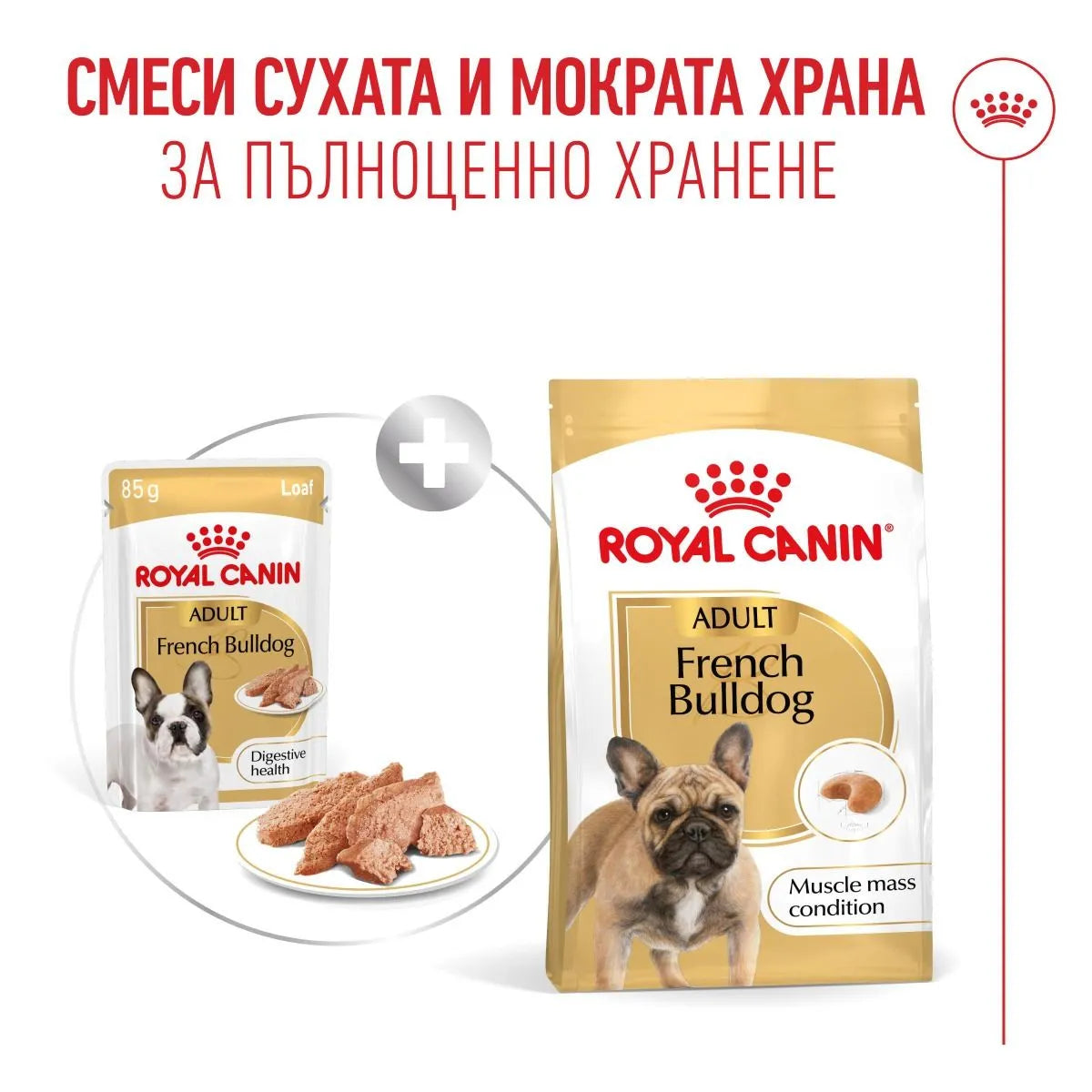 Royal Canin French Bulldog Loaf - пълноценна мокра храна за кучета порода френски булдог над 12 месеца 85 гр