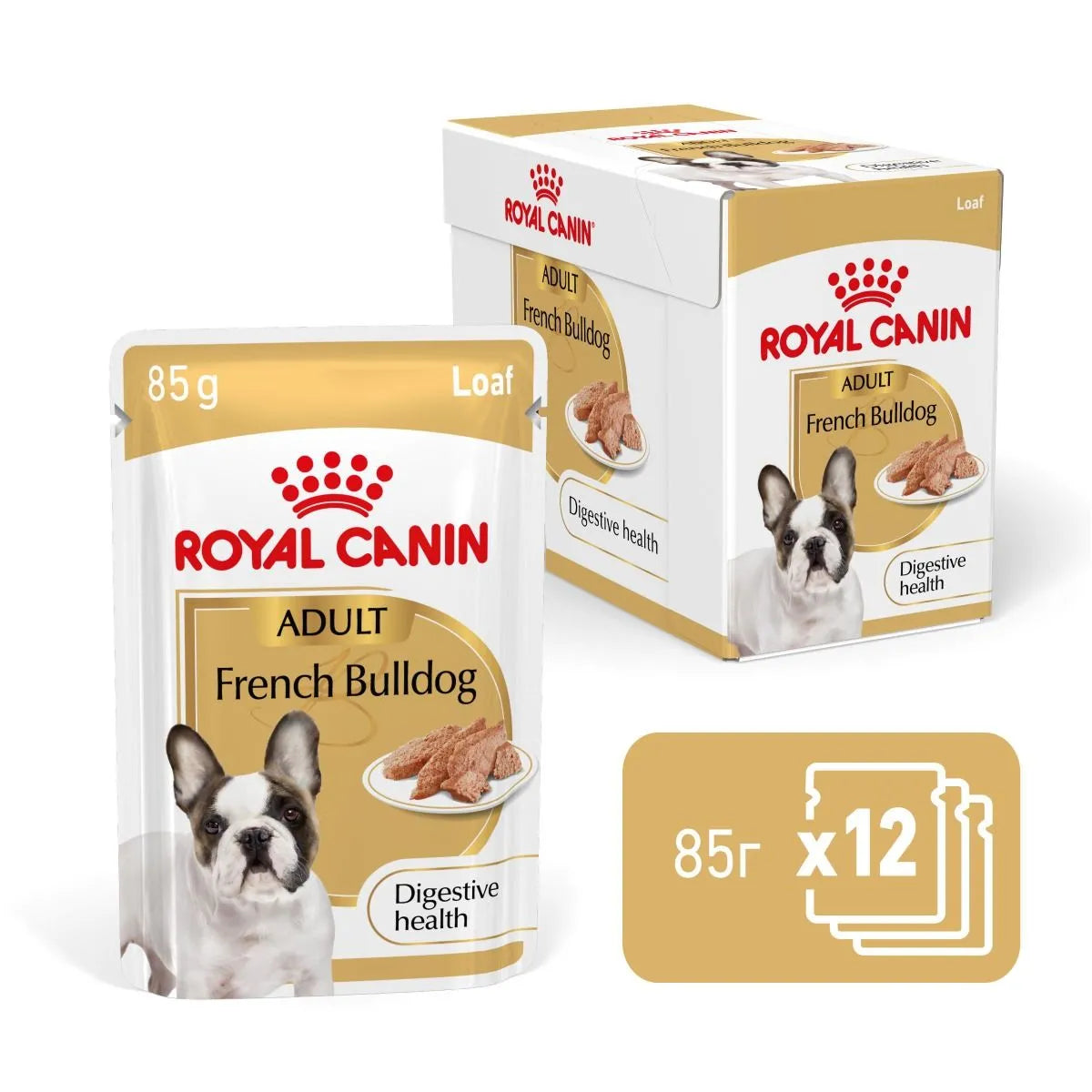 Royal Canin French Bulldog Loaf - пълноценна мокра храна за кучета порода френски булдог над 12 месеца 85 гр