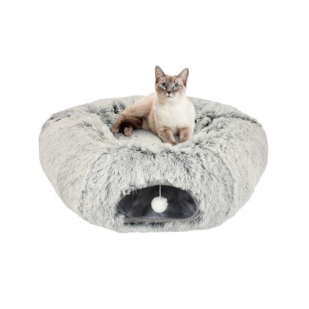 Nayeco Relax Donut Cradle with Tunnel - легло с тунел за котки 80 / 80 / 25 см