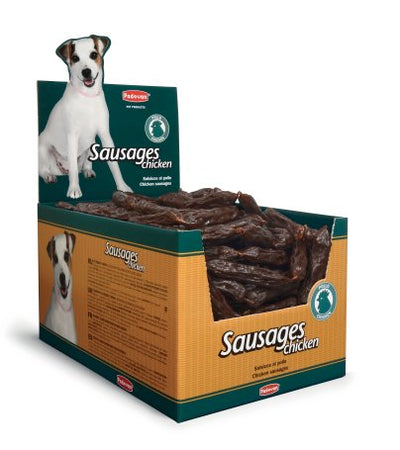 Padovan Sausages Chicken - лакомство за кучета от пилешко месо, кутия 200 броя