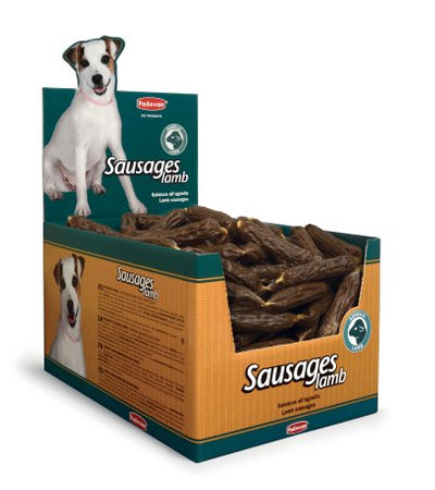 Padovan Sausages Lamb - лакомство за кучета от агнешко месо, кутия 200 броя