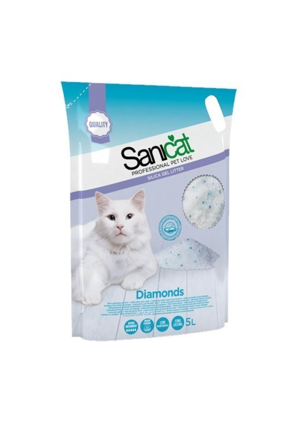 Sanicat Diamonds Natural - силиконова котешка тоалетна