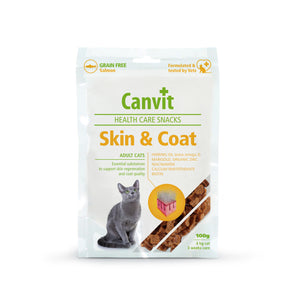 Canvit Health Care Snack Skin and Coat - котешко лакомство за кожа и козина 100 гр