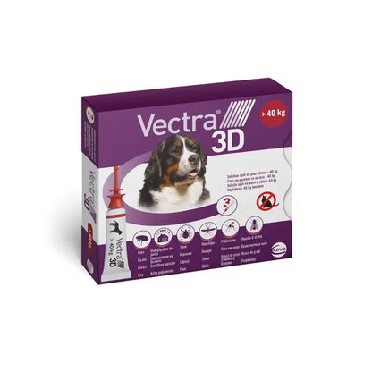 Vectra 3D / Вектра 3Д – противопаразитни пипети за куче, 3 бр
