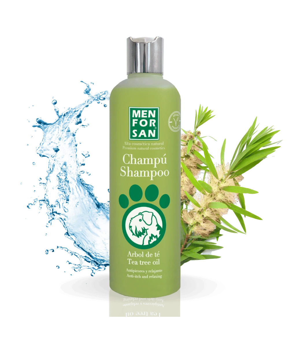 Menforsan Tea Tree Oil Shampoo - шампоан приготвен с чаено дърво,за кучета с проблеми с раздразнена кожа 300 мл.
