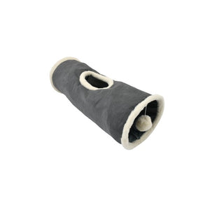 Nayeco Tunnel Soft - тунел за котки 25 / 64 см, сив