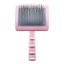 Tauro Pro Line Brush L - пластмасова четка с тънки и меки зъби 17,5 / 10,6 / 6,2 см, розов