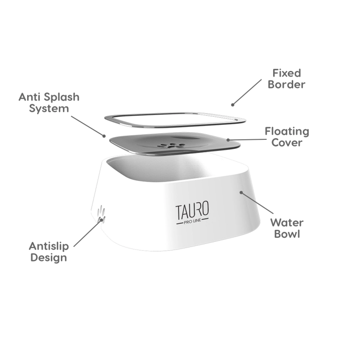 Tauro Pro Line Splash-proof Water Bowl - купичка за вода 1 л