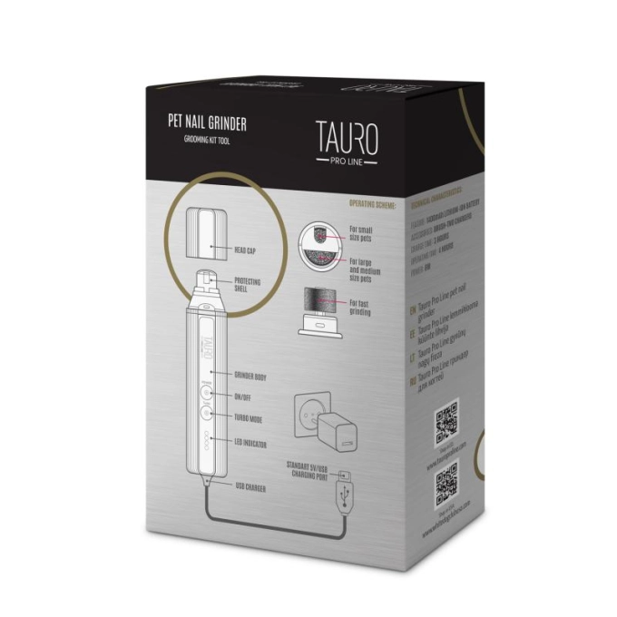 Tauro Pro Line Pet Nail Grinder - електрическа пила за нокти за домашни любимци