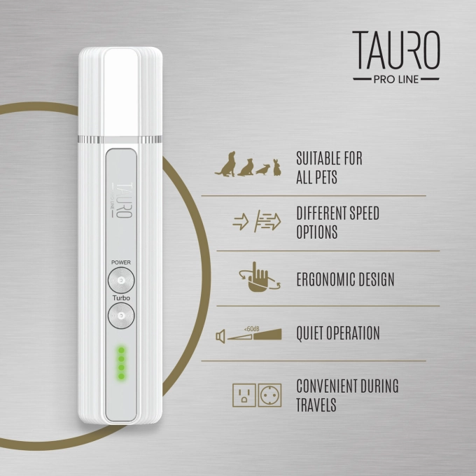 Tauro Pro Line Pet Nail Grinder - електрическа пила за нокти за домашни любимци