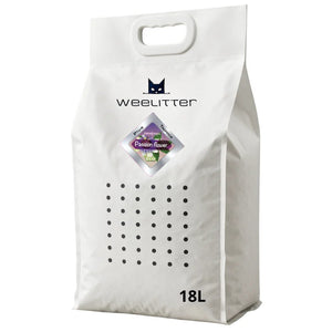 WeeLitter Plus - екологична котешка тоалетна от соя и тапиока с аромат пасифлора 6 л