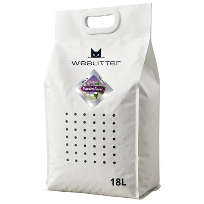 WeeLitter Plus - екологична котешка тоалетна от соя и тапиока с аромат пасифлора 6 л