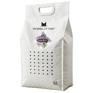 WeeLitter Plus - екологична котешка тоалетна от соя и тапиока с аромат пасифлора 6 л