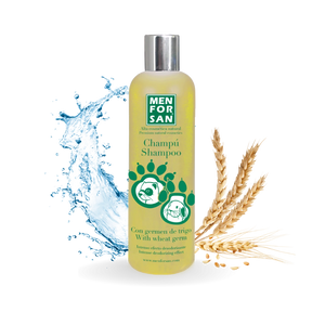 Menforsan Wheat Germ Shampoo for Ferrets - шампоан с естествени пшенични зародиши и дезодорантни свойства за декоративни порчета 300 мл.
