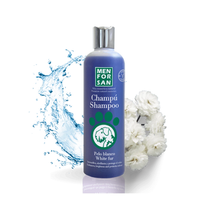 Menforsan White fur Shampoo - за кучета с бели или светли нюанси на козината 300 мл