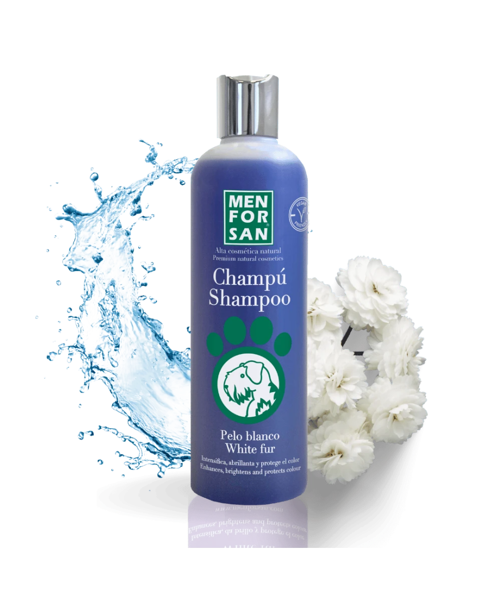 Menforsan White fur Shampoo - за кучета с бели или светли нюанси на козината 300 мл