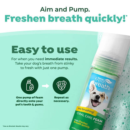 Tropiclean Mint Oral Care Foam - пяна за свеж дъх 133 мл.