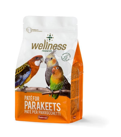 Padovan Wellness Patee for Parakeets - жълто пастончино с яйца за средни папагали 600 гр.